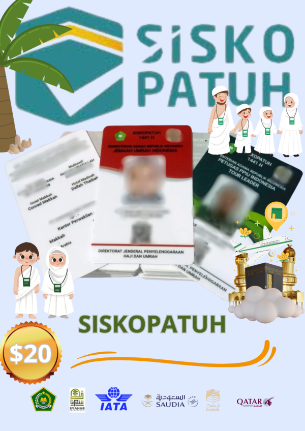 JUAL KARTU ID CARD SISKOPATUH UMROH RESMI TRAVEL UMROH DAN HAJI